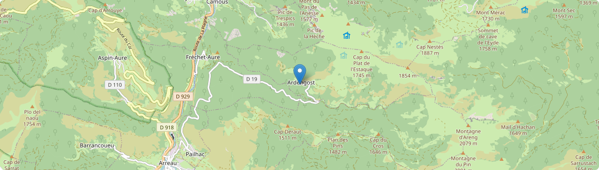 Ardengost - Carte