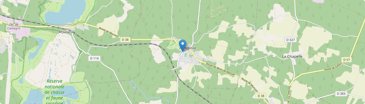 Arengosse - Carte