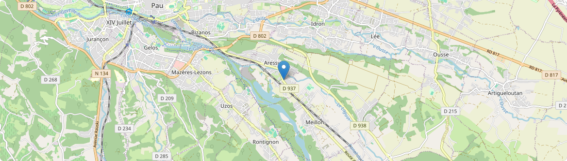 Aressy - Carte