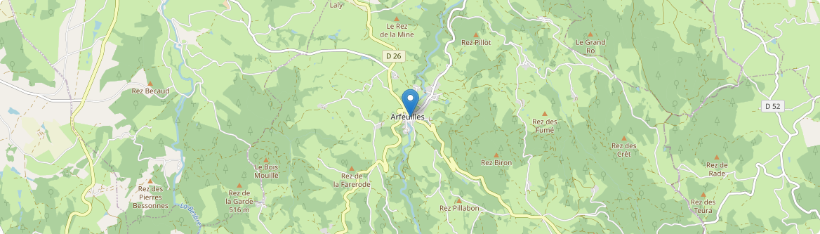 Arfeuilles - Carte