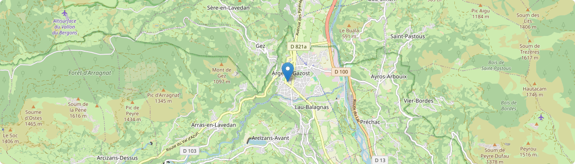 Argelès-Gazost - Carte