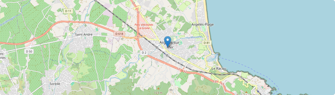 Argelès-sur-Mer - Carte