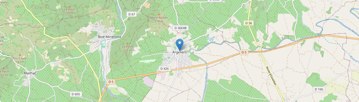 Argeliers - Carte