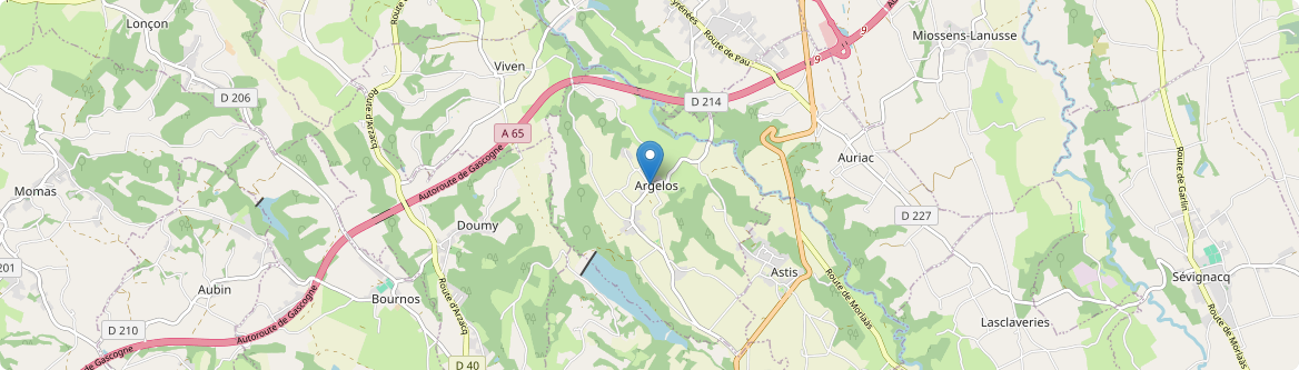 Argelos - Carte