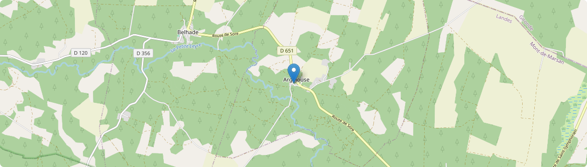 Argelouse - Carte