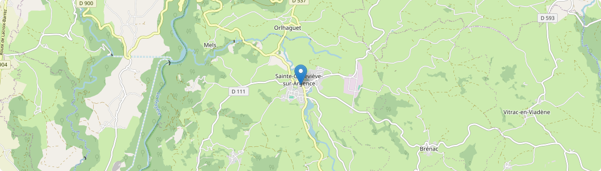 Argences en Aubrac - Carte