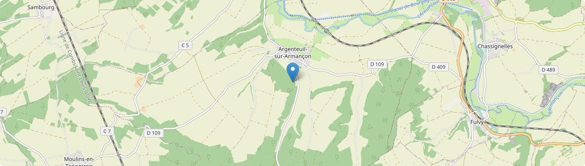 Argenteuil-sur-Armançon - Carte