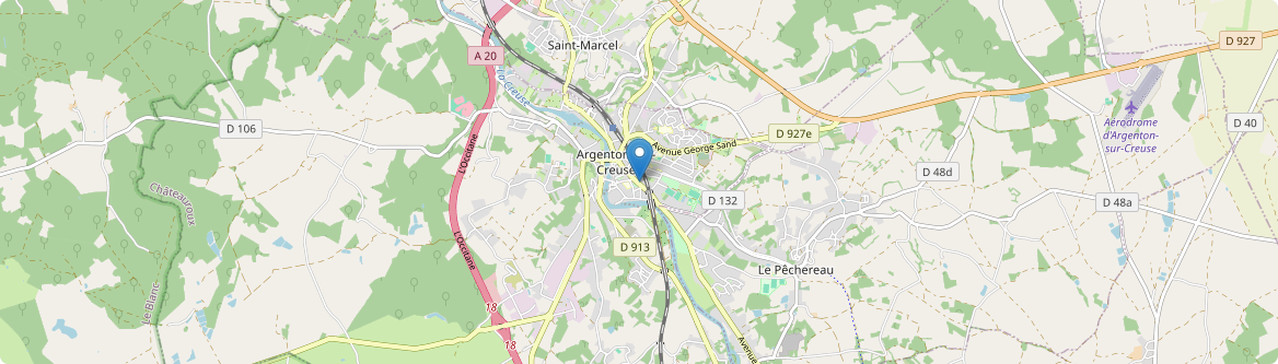 Argenton-sur-Creuse - Carte