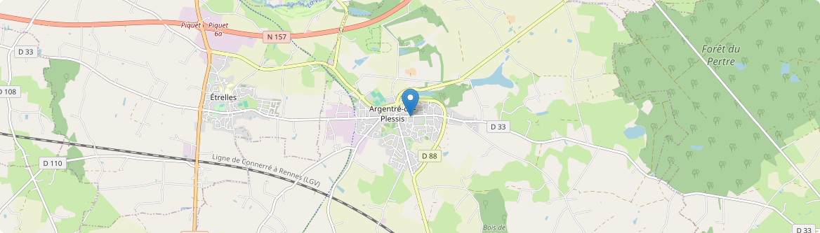 Argentré-du-Plessis - Carte
