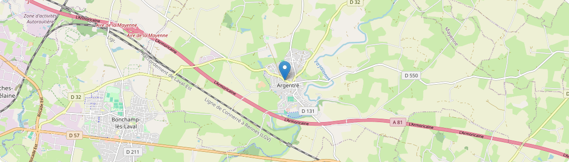 Argentré - Carte
