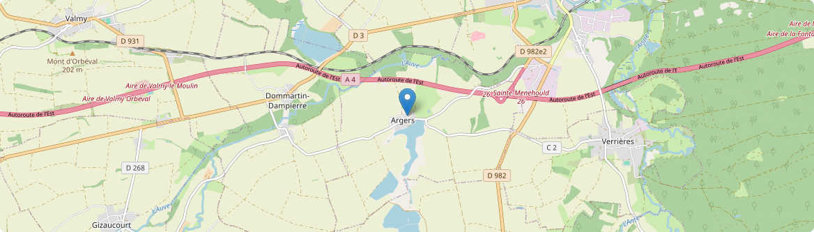 Argers - Carte