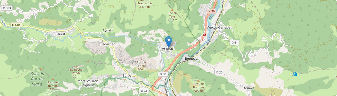 Arignac - Carte