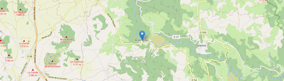 Arlempdes - Carte