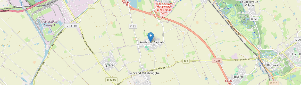 Armbouts-Cappel - Carte