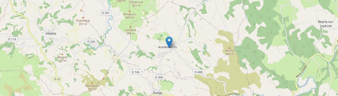 Armendarits - Carte