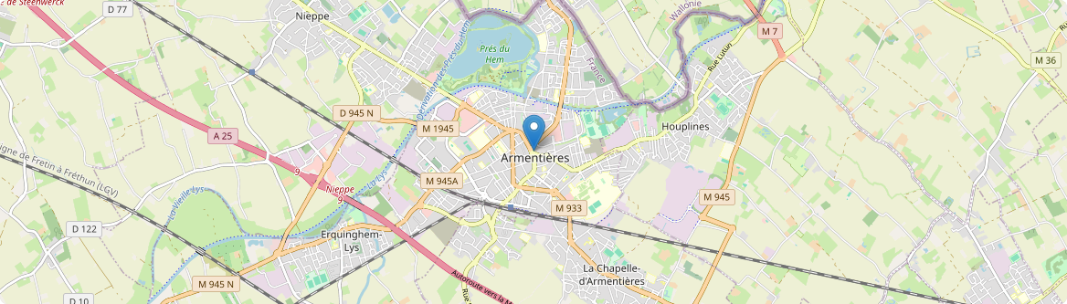 Armentières - Carte