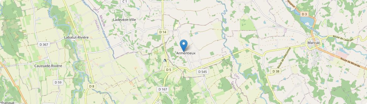 Armentieux - Carte