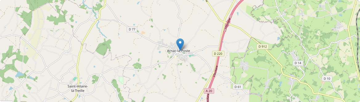 Arnac-la-Poste - Carte