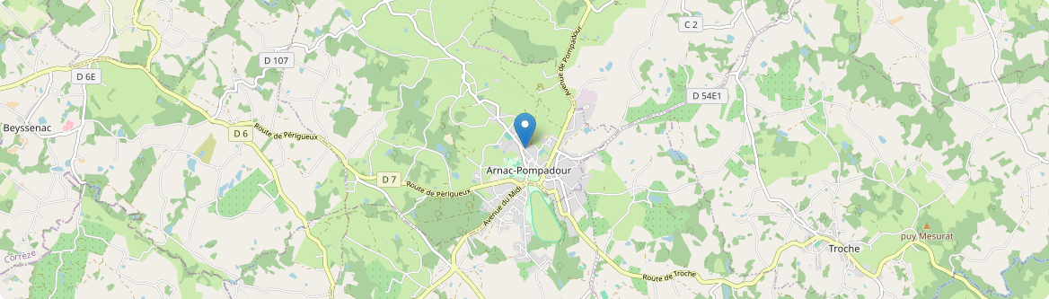 Arnac-Pompadour - Carte