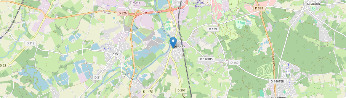 Arnage - Carte
