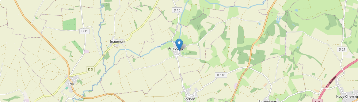 Arnicourt - Carte