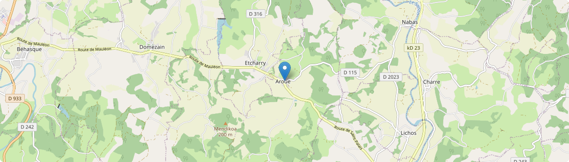Aroue-Ithorots-Olhaïby - Carte