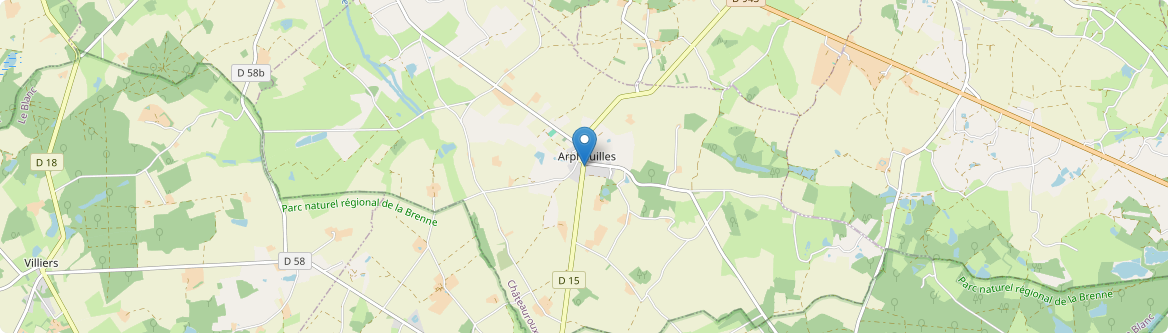 Arpheuilles - Carte