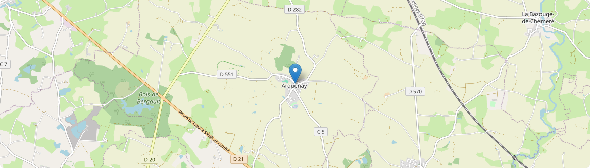 Arquenay - Carte
