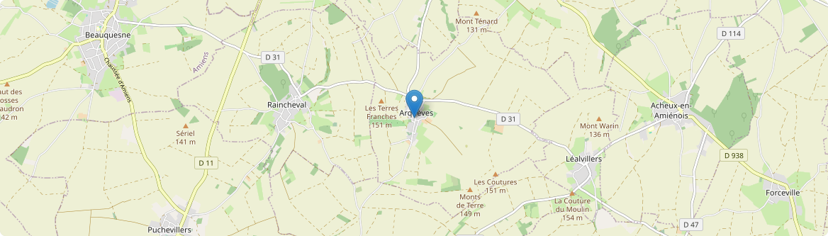 Arquèves - Carte