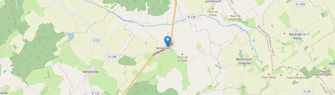 Arracourt - Carte