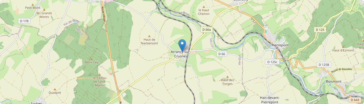 Arrancy-sur-Crusne - Carte