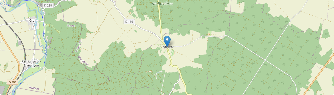 Arrans - Carte