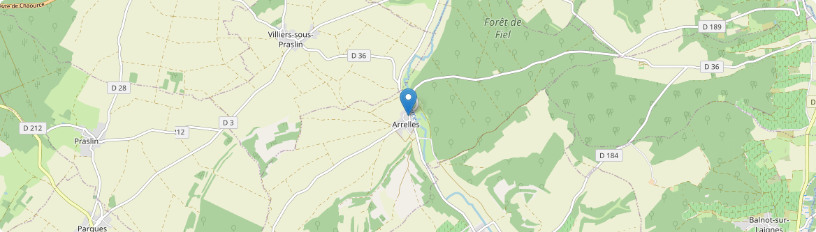 Arrelles - Carte
