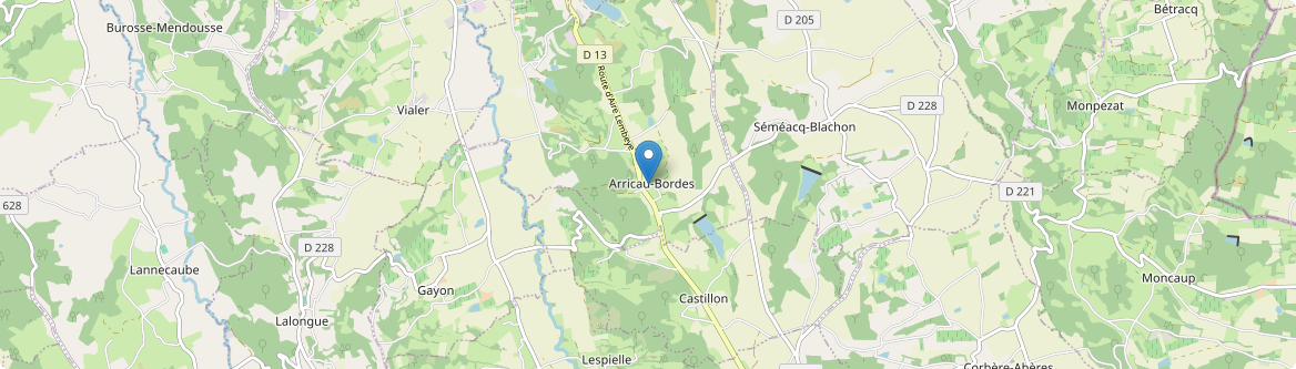 Arricau-Bordes - Carte