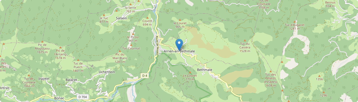 Arrien-en-Bethmale - Carte