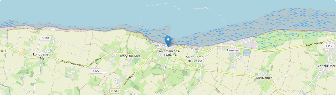 Arromanches-les-Bains - Carte