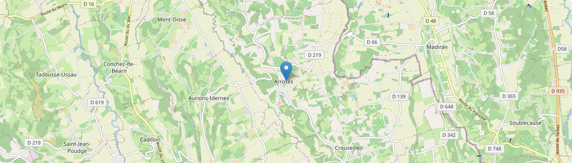 Arrosès - Carte