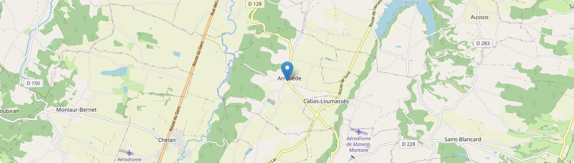 Arrouède - Carte