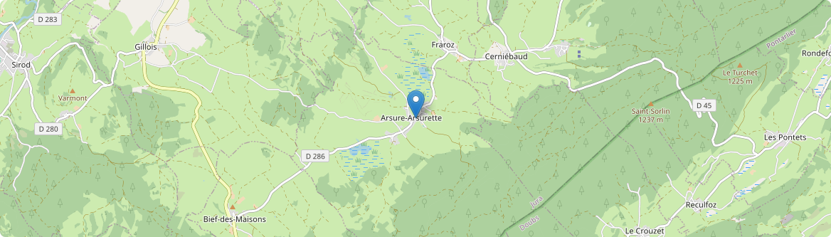Arsure-Arsurette - Carte
