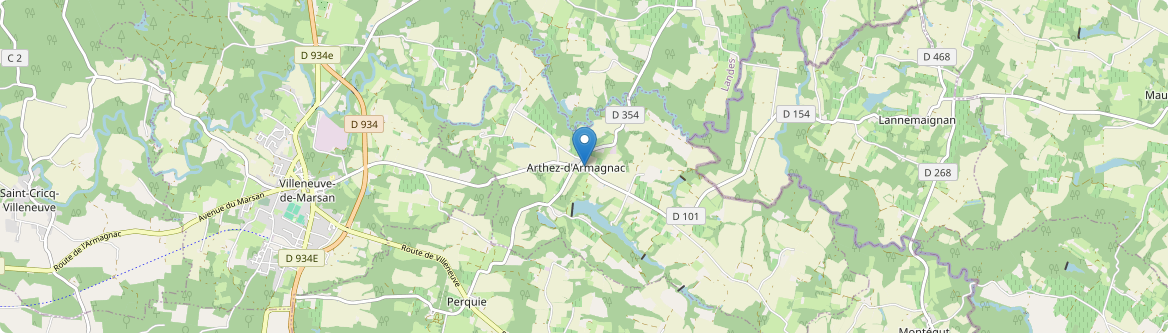 Arthez-d'Armagnac - Carte