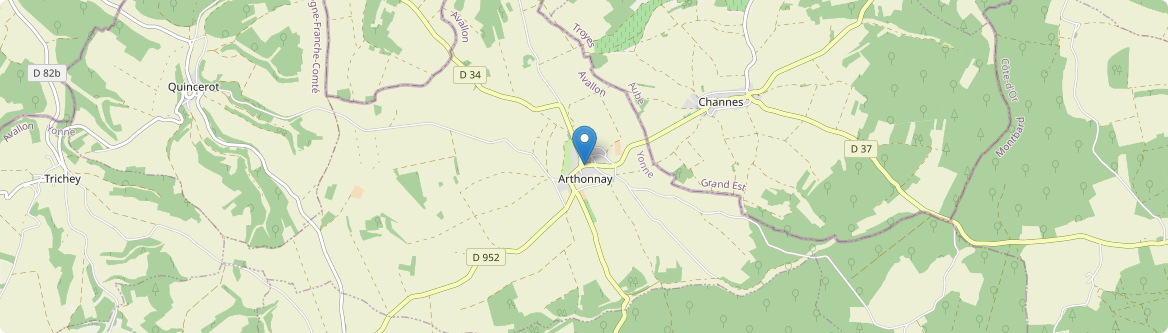 Arthonnay - Carte