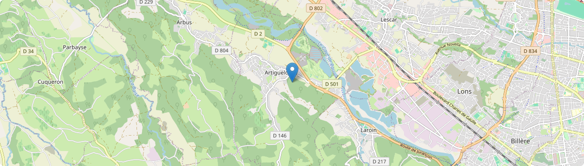 Artiguelouve - Carte