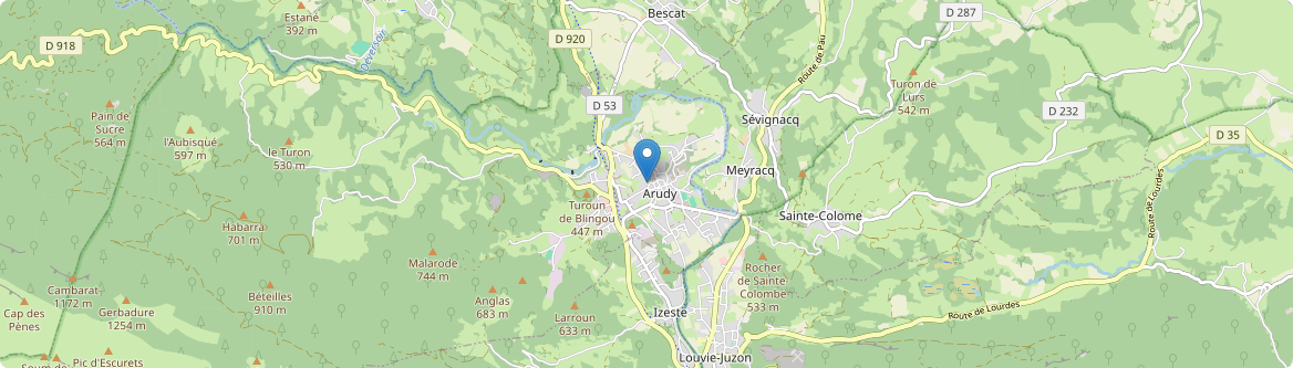 Arudy - Carte