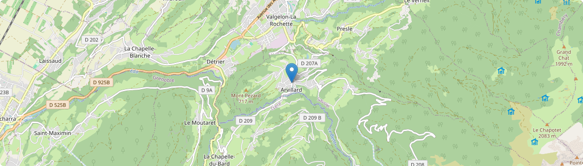 Arvillard - Carte