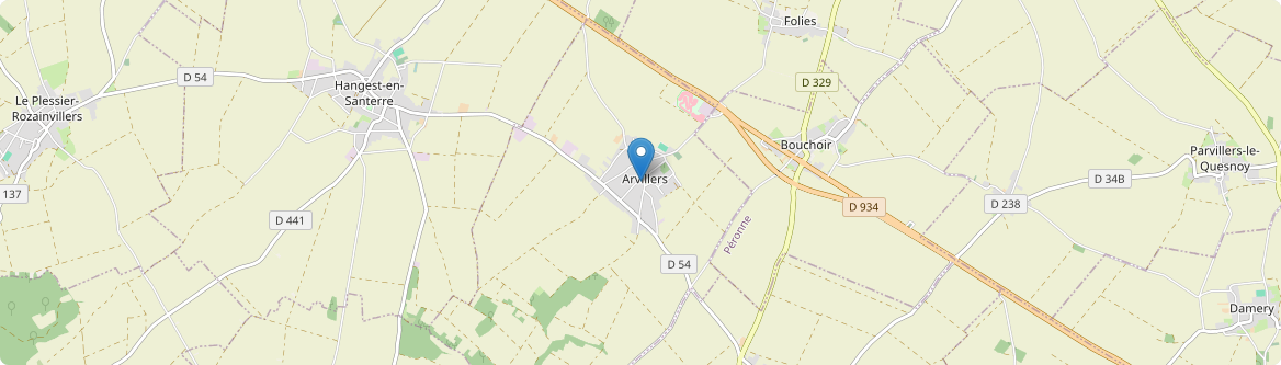 Arvillers - Carte