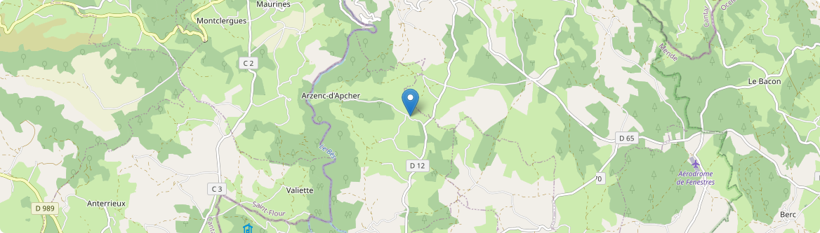 Arzenc-d'Apcher - Carte
