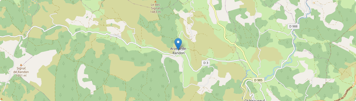 Arzenc-de-Randon - Carte