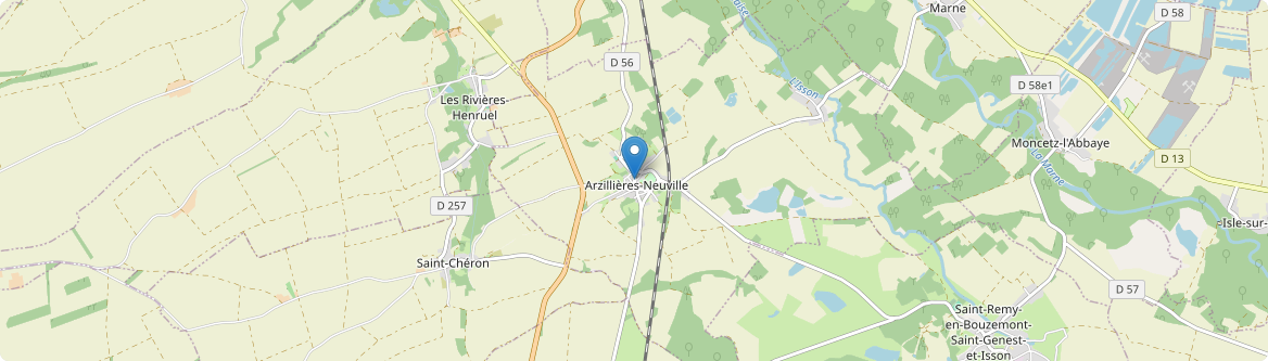 Arzillières-Neuville - Carte