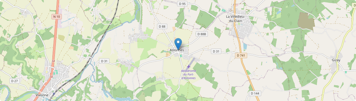 Aslonnes - Carte