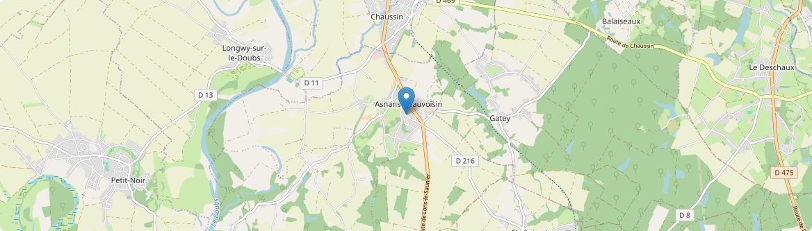 Asnans-Beauvoisin - Carte